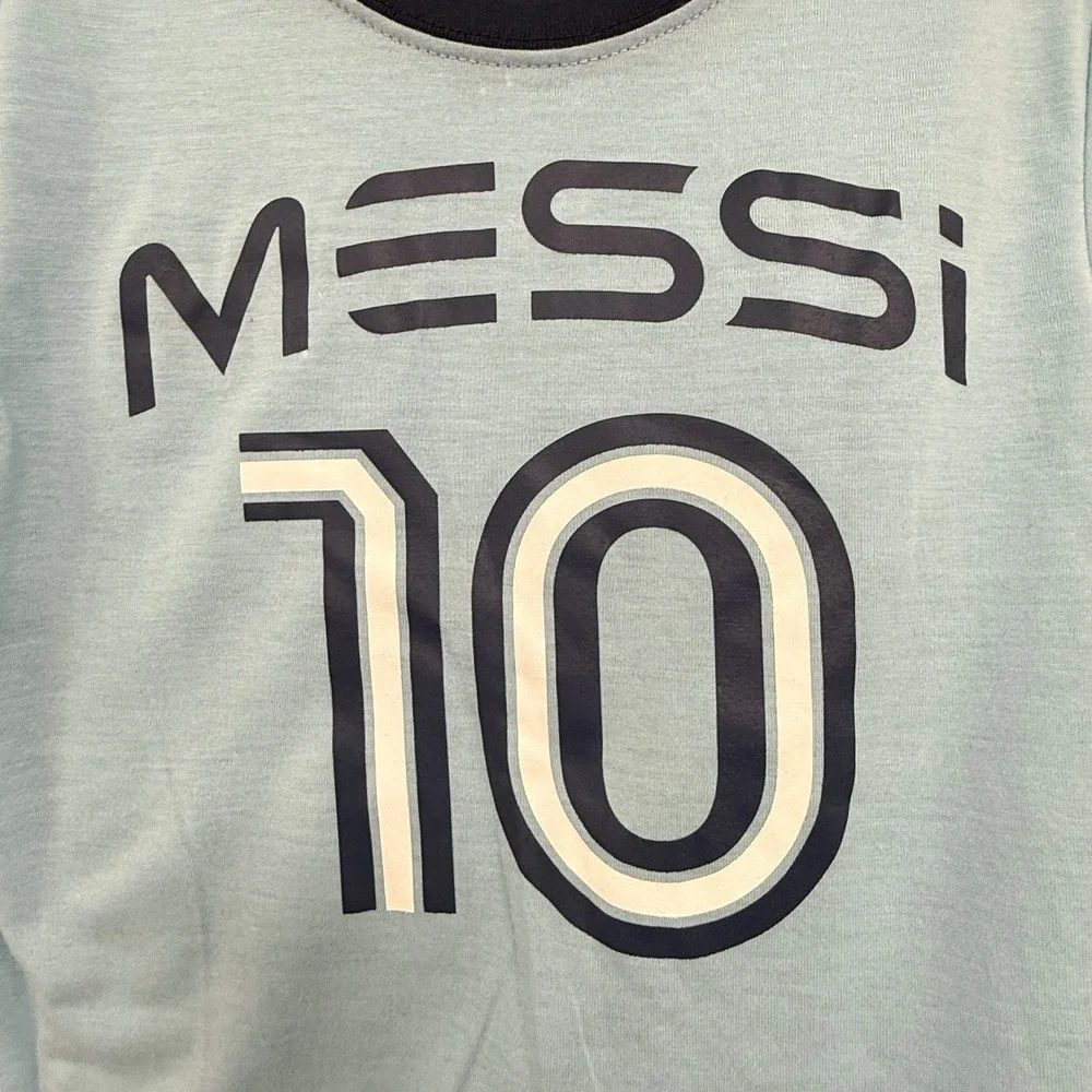 NWT Messi Collection Kids Pajama Set S 6/7 Soccer Futball Football Lionel 10